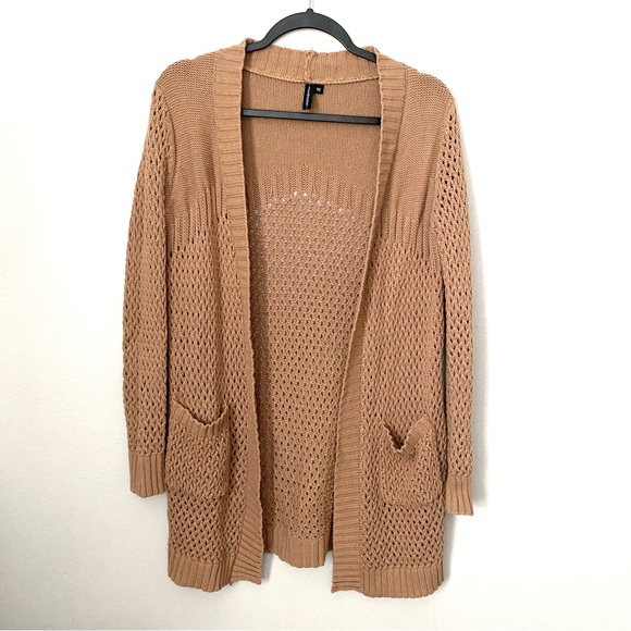 Moon & Madison Open Knit Long Cardigan - Picture 1 of 8